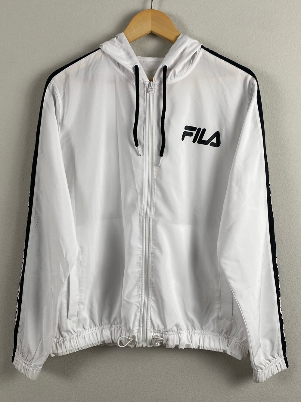 Fila Disco Windbreaker Jacket | White/Black